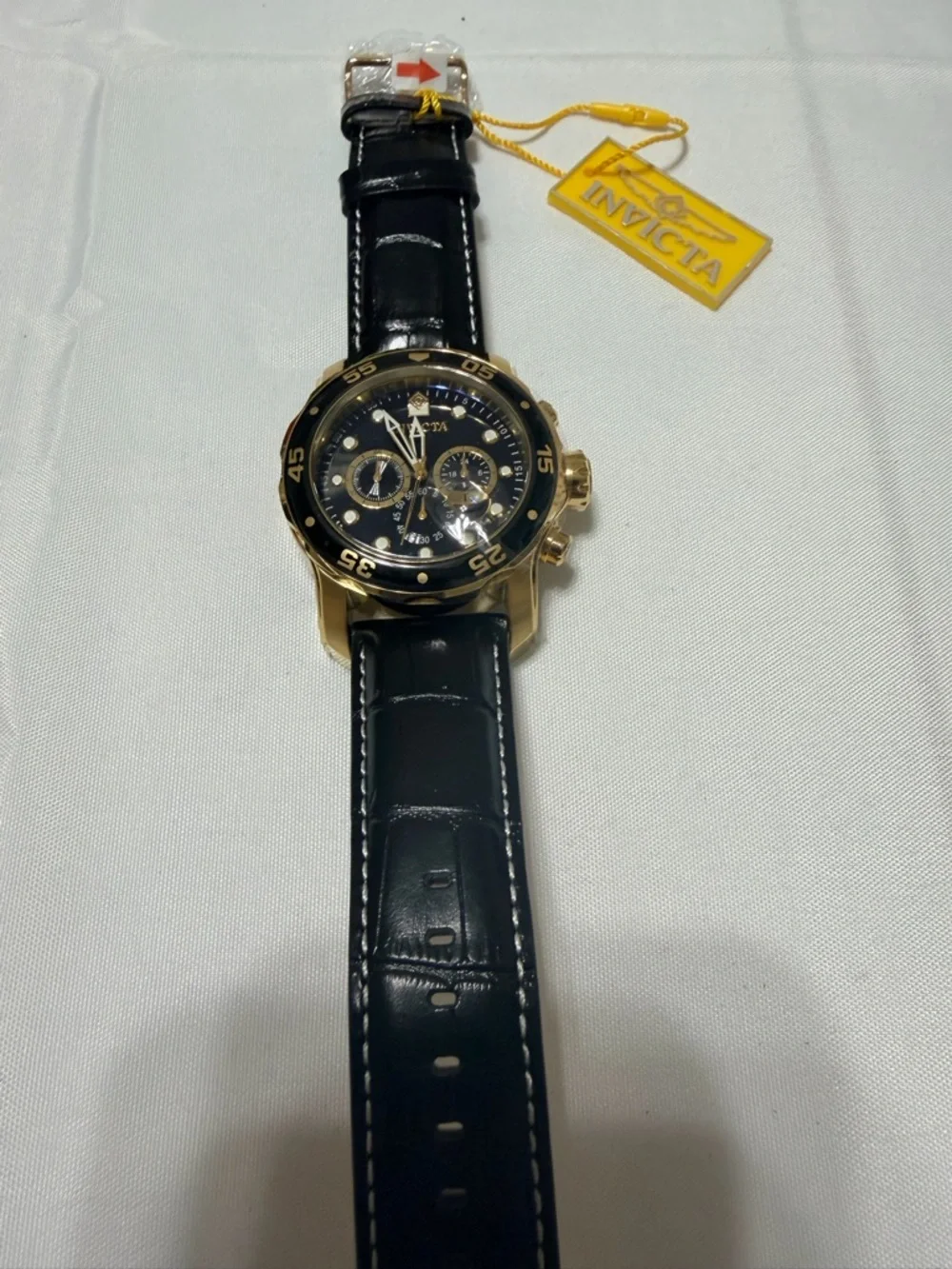 Invicta Men’s Gold and Black Chronograph Sport Watch